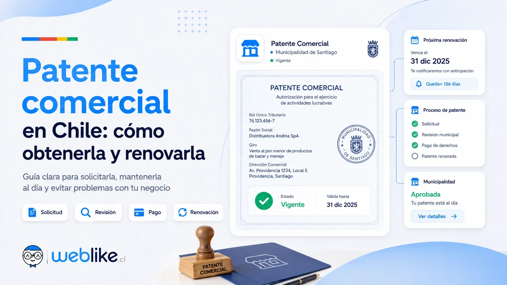 Patente comercial en Chile: cómo obtenerla y renovarla