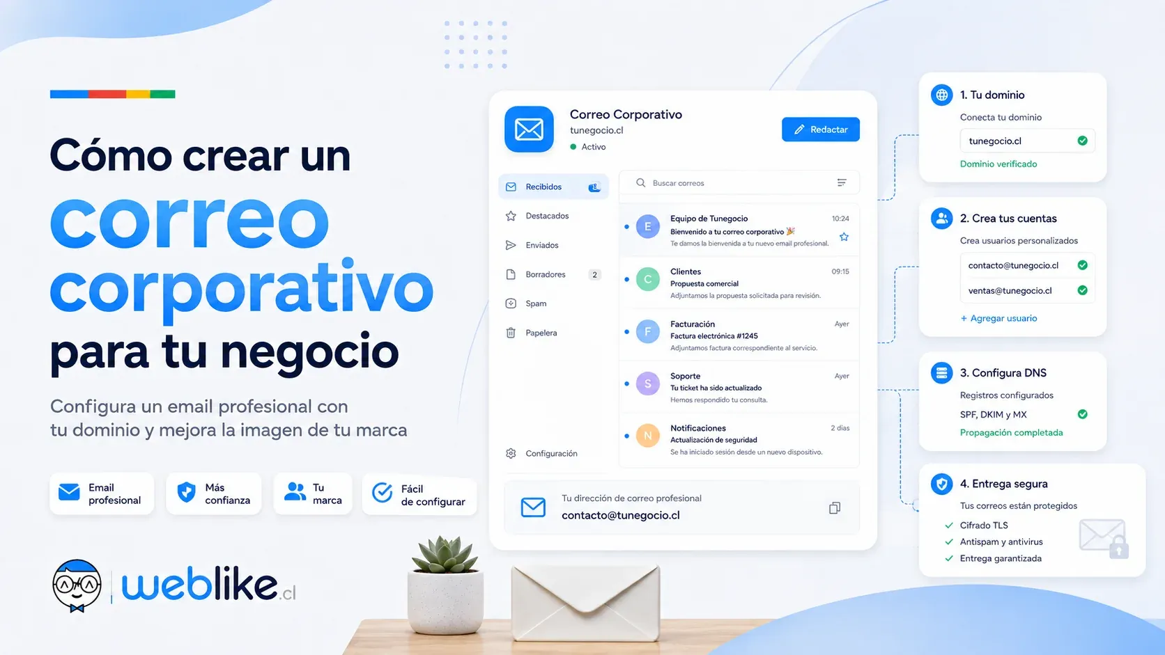 Cómo crear un correo corporativo para tu negocio